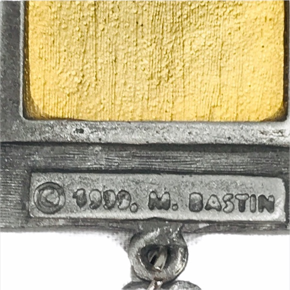 M. Bastin Love Begins with Mother Brooch, Gold - Picture 4 of 5